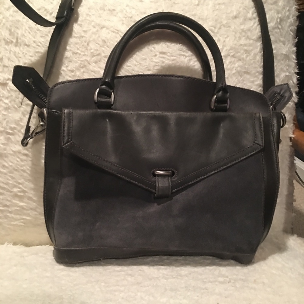 Madewell Sloan Satchel “Suede in Blue”